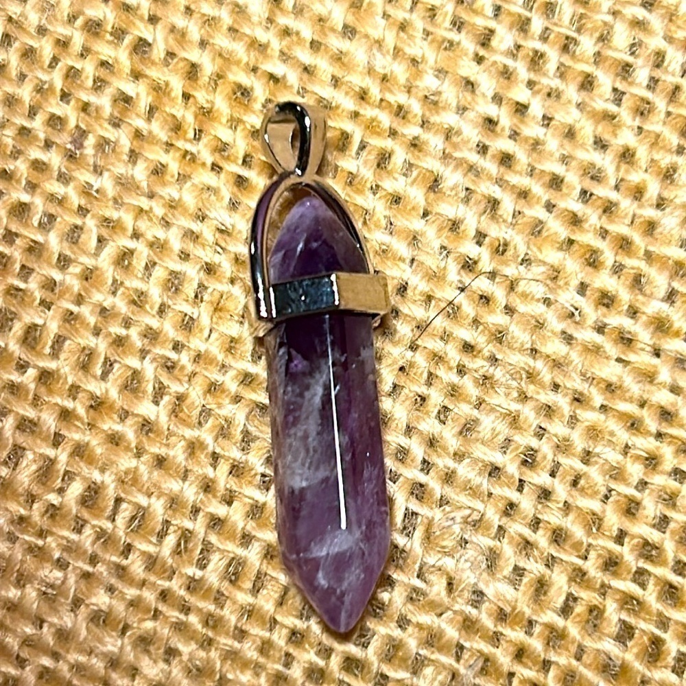 Purple Fluorite Pendant
